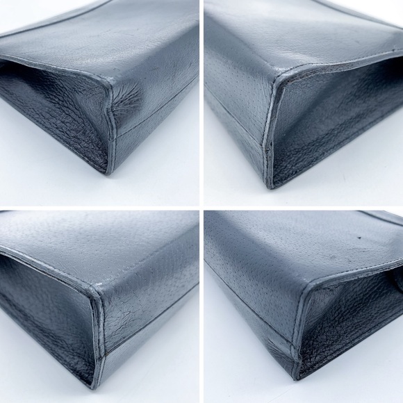 Valentino Garavani Top Zip Leather Clutch Bag in Black - Picture 6 of 12